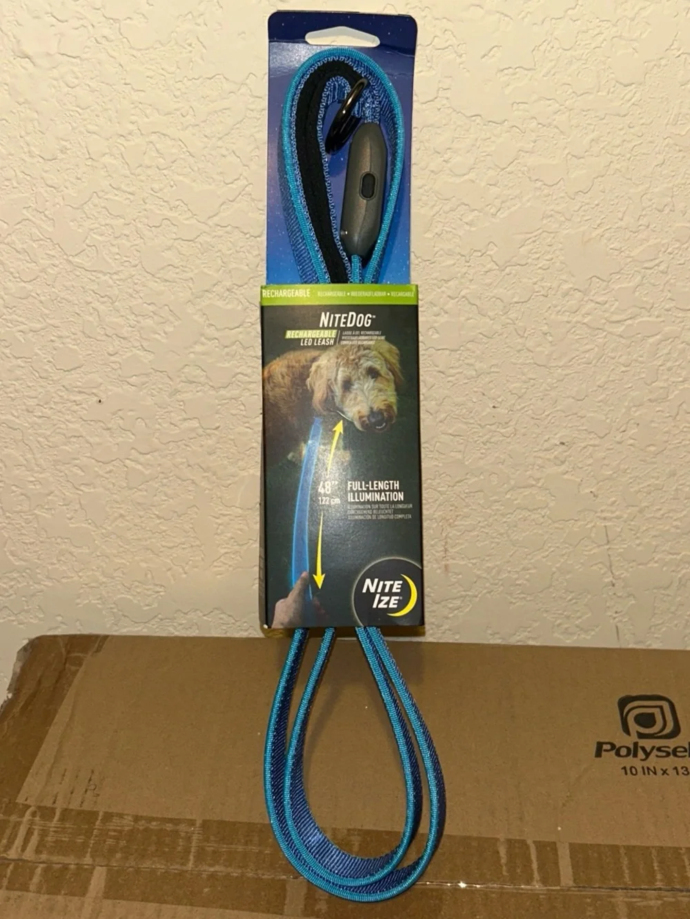 Blue Rechargeable LED Dog Leash